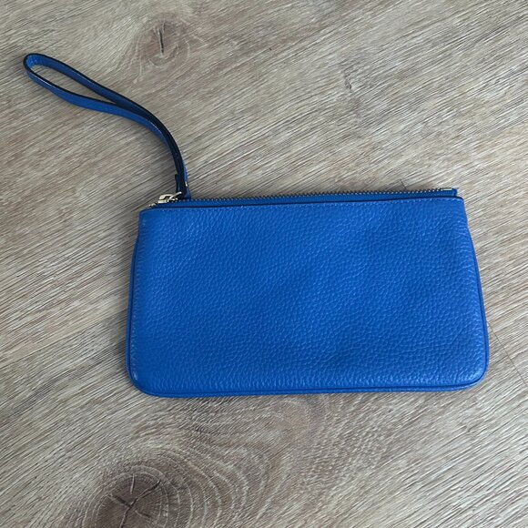 Designer Kate Spade New York NY Zippered Chrissy Berkshire Road Leather Wristlet - Picture 3 of 5